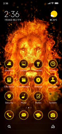 fire lion
