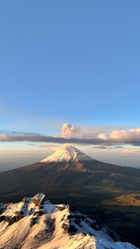 Majestic Popocatépetl Volcano at Sunrise in Mexico