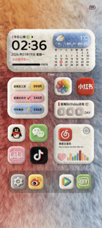 原生毛绒双组件换色