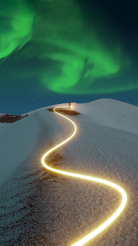 The reason for the appearance of red aurora