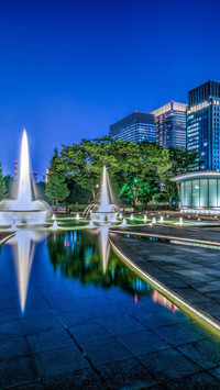 Wadakura Fountain Park in Tokyo