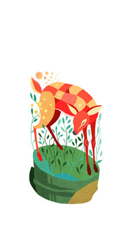 童话风少女梦幻插画-锐景创意