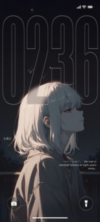 透明澎湃景深夜空
