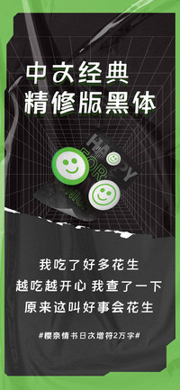 中文经典精修版黑体