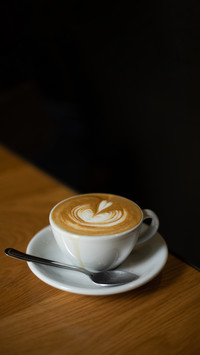 Coffee on a wooden table