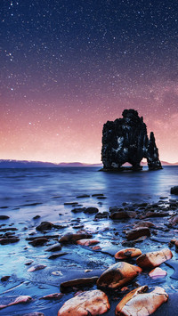 Polar starry sky