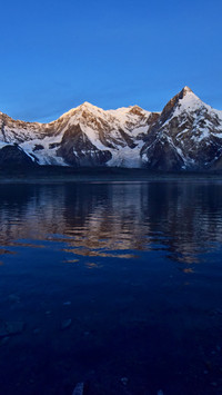 Shishapangma Snow Mountain in the morning light