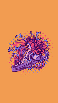 Illustration of cool sneakers