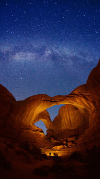 Arch stones and starry skies