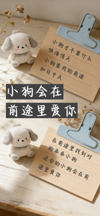 小狗会在前途里爱你