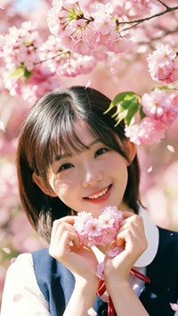 吕小雨花下少女帧