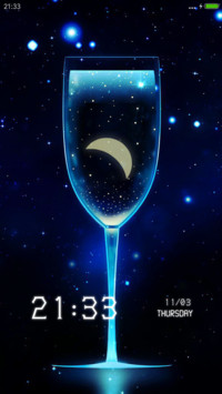 唯美 蓝水杯（动态+简约+返现）
