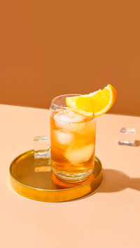 Glass of delicious Old Fashioned Cocktail
