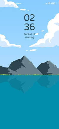 Alpine water blue