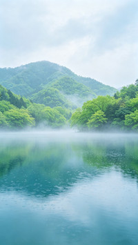 湖是春天的镜子