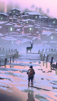 Illustration of a deer
