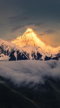 White ice peak gongga snow mountain 4