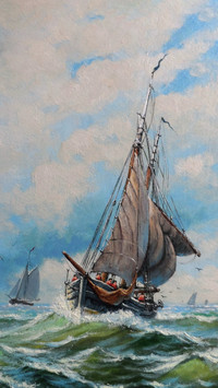 Delicate oil painting