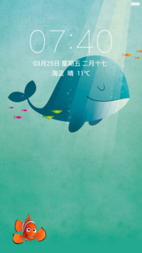 海底的鱼 清爽干净 动态小红鱼解锁