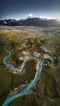 The stream at the foot of mount kailash