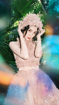 杨颖真的好像花仙子