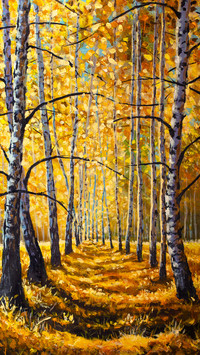 Landscape oil painting
