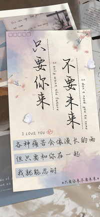 只要你来不要未来