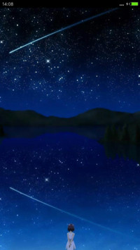 高清唯美、深蓝色星空（自由桌面+全图标）