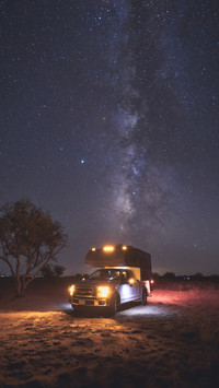 How far is the rv out of the circle