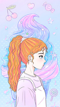微风邂逅清甜少女