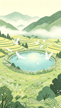 春满梯田 溪绕青山