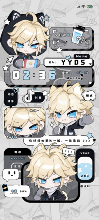 金发Q萌帅小伙