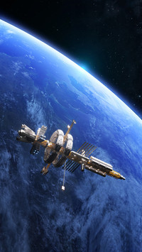Astronauts raising fish in space