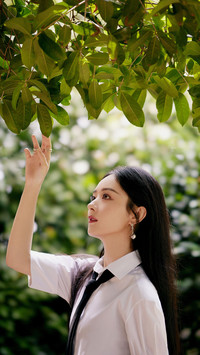 赵丽颖的绿野大片