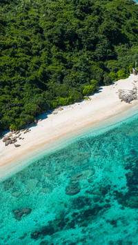 Island tourism aerial photography