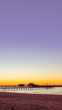 Purple Sky sunset over the Fairhope Pier