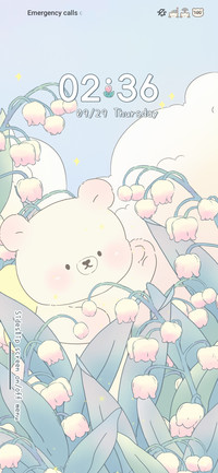 Bear and flower