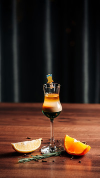 Cocktails on a table