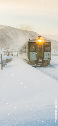雪花特效冬季列车