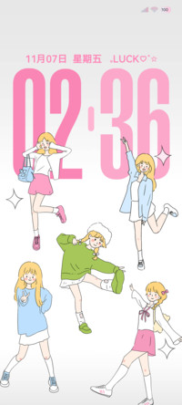 os简约涂鸦女孩