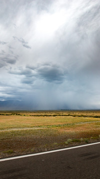 The wind and rain will come to the vast wilderness