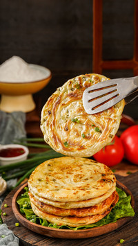 How to make youbing deepfried round and flat doughcake in