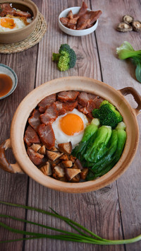 Little pan rice with Preserved Meat 64