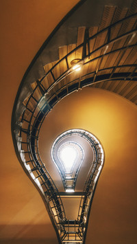 Beautiful Stairs in Shape of Bulb