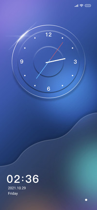 Glass clock