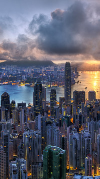 Hong Kong Skyline from the Peek Road