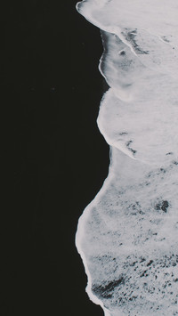 Black Sand Beaches of Iceland and Ocean Basalt