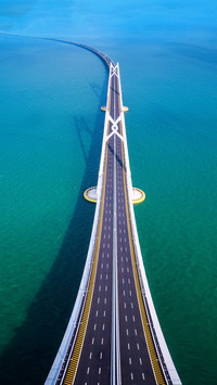 The hong kong zhuhai macao bridge has opened for tourism