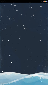 呆萌的圣诞  飘雪特效