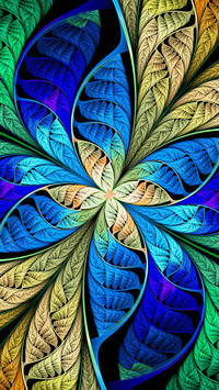 Colored glass window